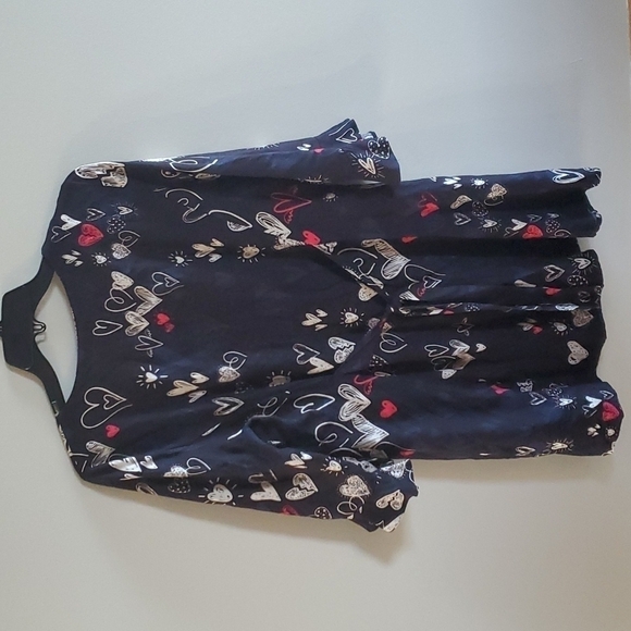 Zara mini hearts button down dress sz L boho - Picture 5 of 10